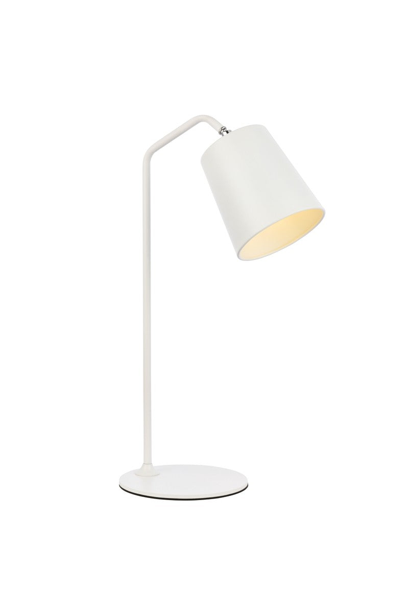 Leroy One Light Table Lamp in White - available from The Lighting Shoppe, trusted by Canadian homeowners