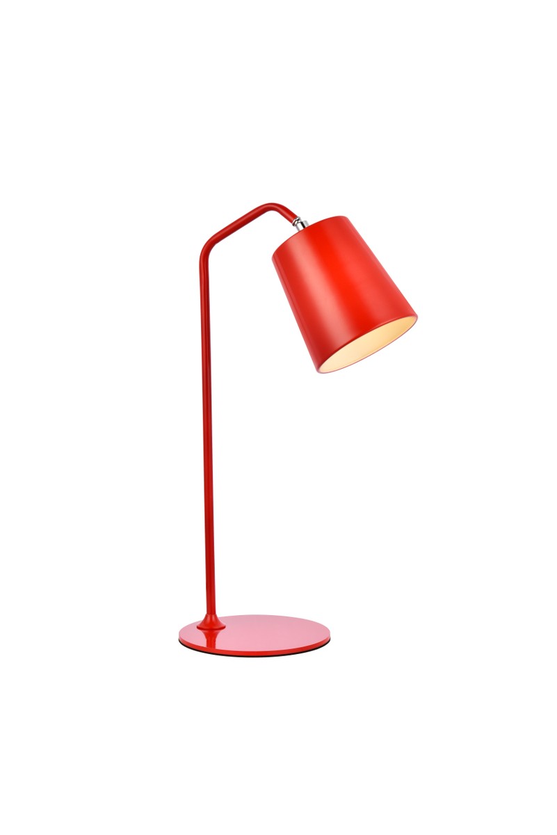 Leroy One Light Table Lamp in Red - available from The Lighting Shoppe, trusted by Canadian homeowners