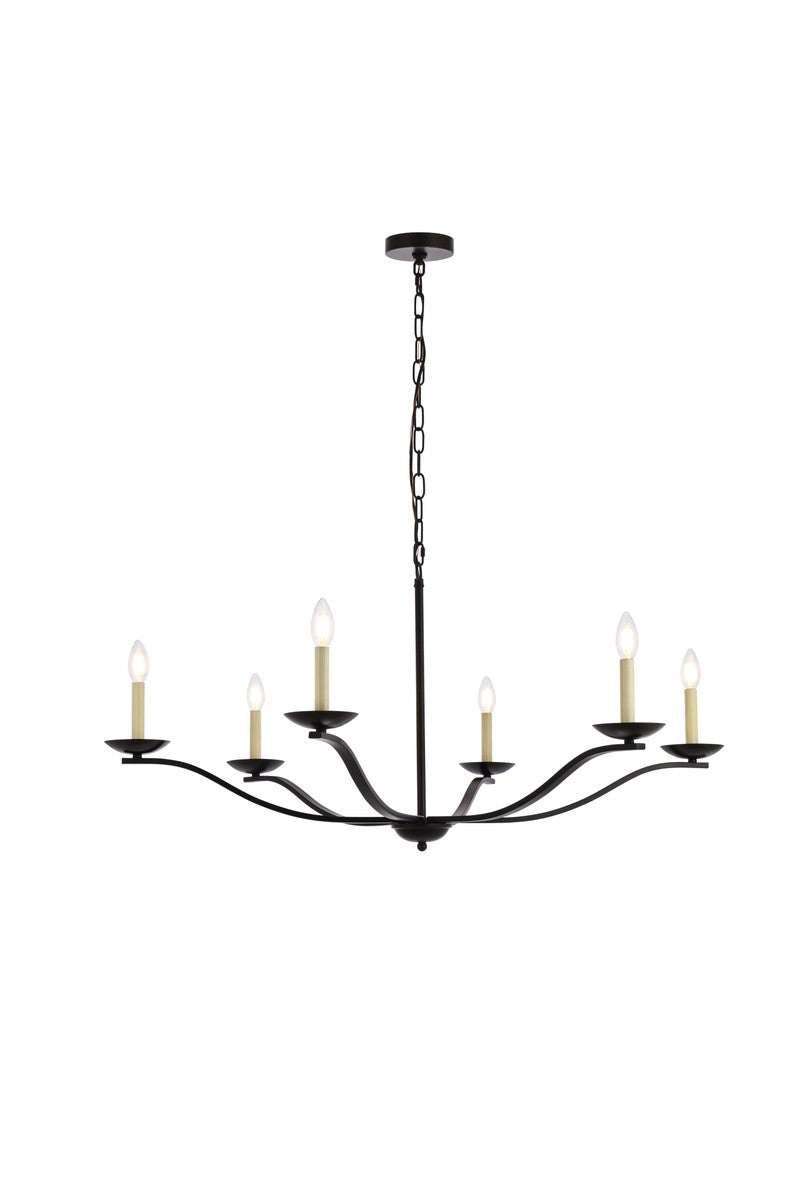 Trey Six Light Pendant in black - available from The Lighting Shoppe, trusted by Canadian homeowners