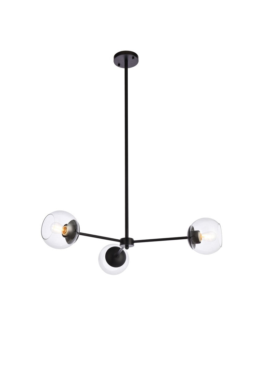 Briggs Three Light Pendant in black - available from The Lighting Shoppe, trusted by Canadian homeowners