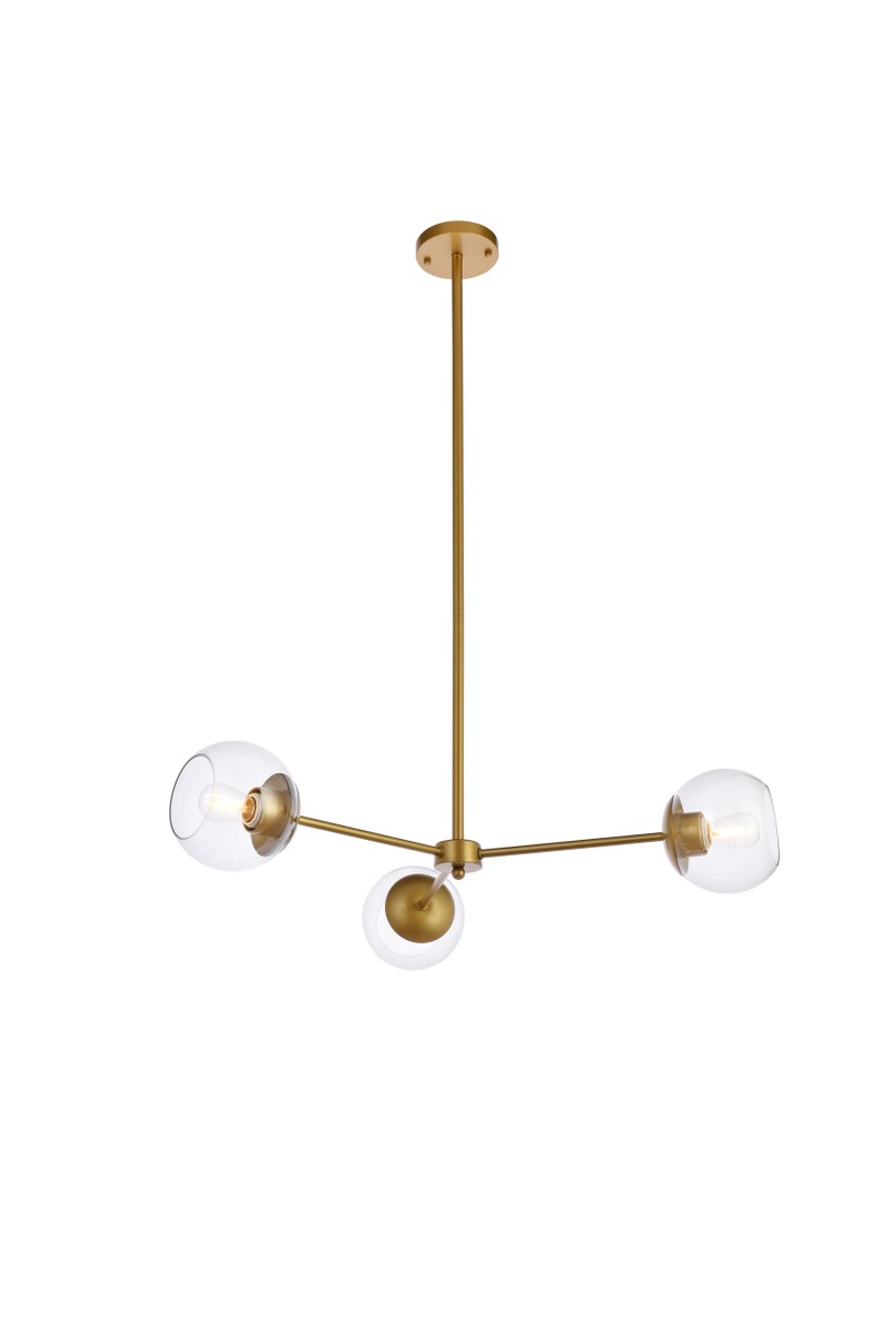 Briggs Three Light Pendant in brass - available from The Lighting Shoppe, trusted by Canadian homeowners