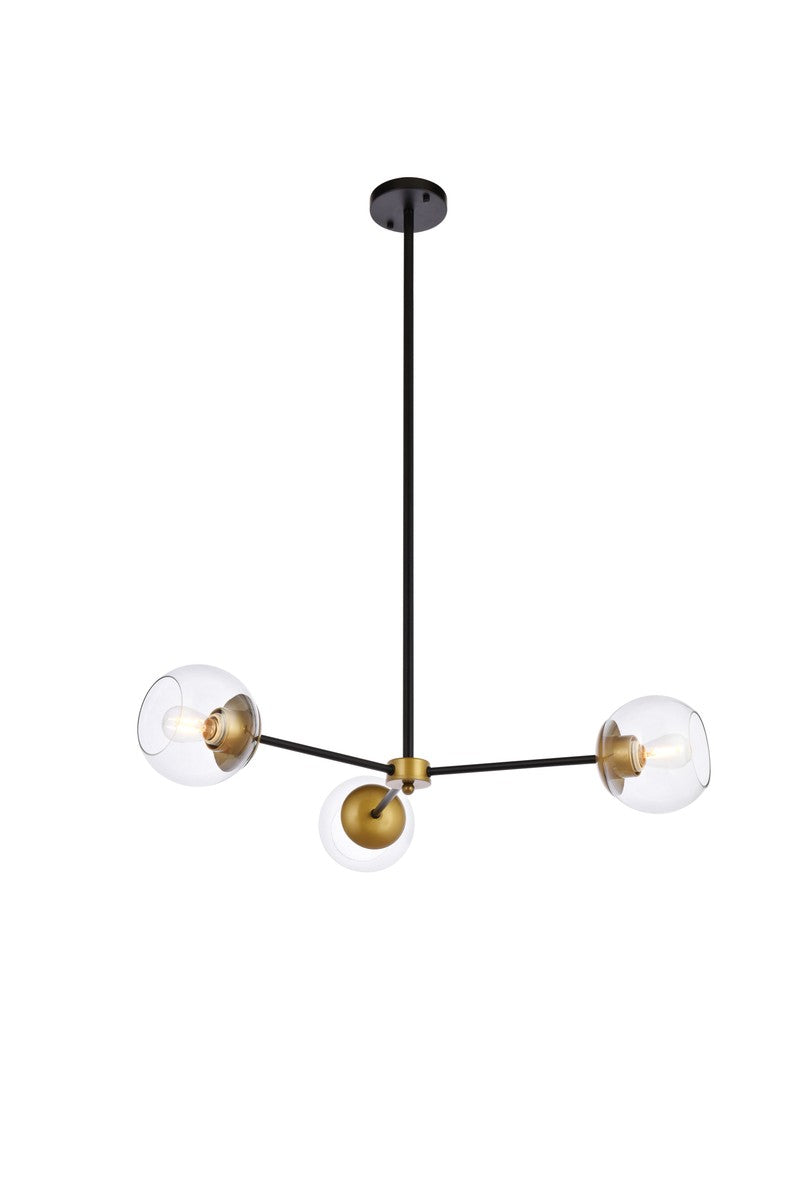 Briggs Three Light Pendant in black - available from The Lighting Shoppe, trusted by Canadian homeowners