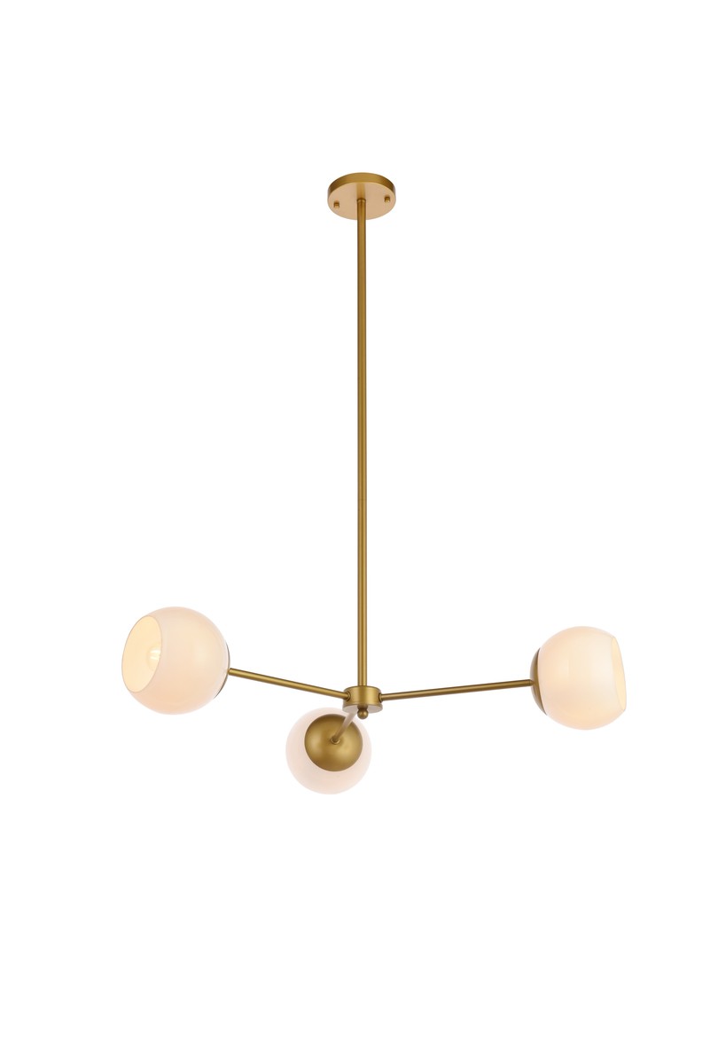Briggs Three Light Pendant in brass - available from The Lighting Shoppe, trusted by Canadian homeowners