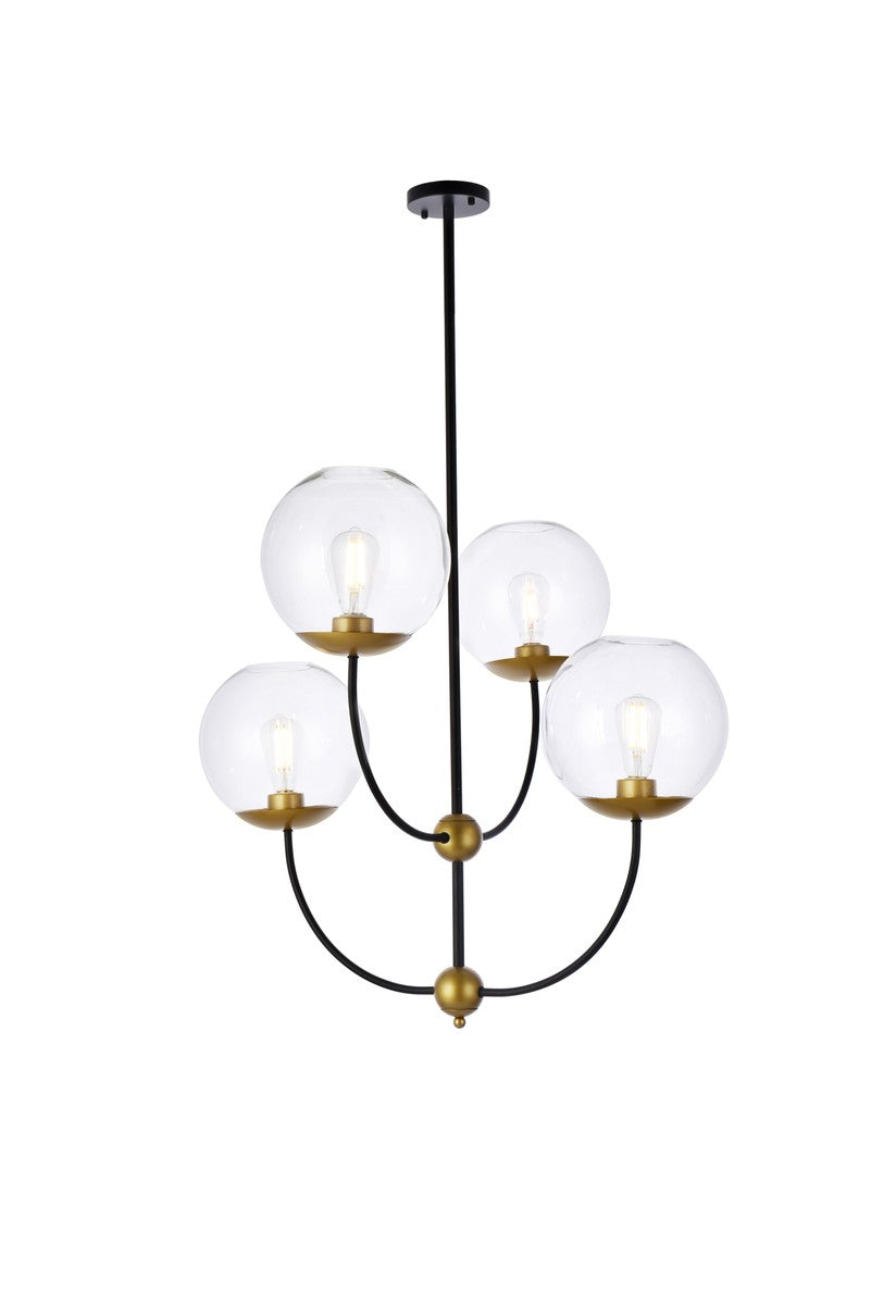 Lennon Four Light Pendant in black - available from The Lighting Shoppe, trusted by Canadian homeowners