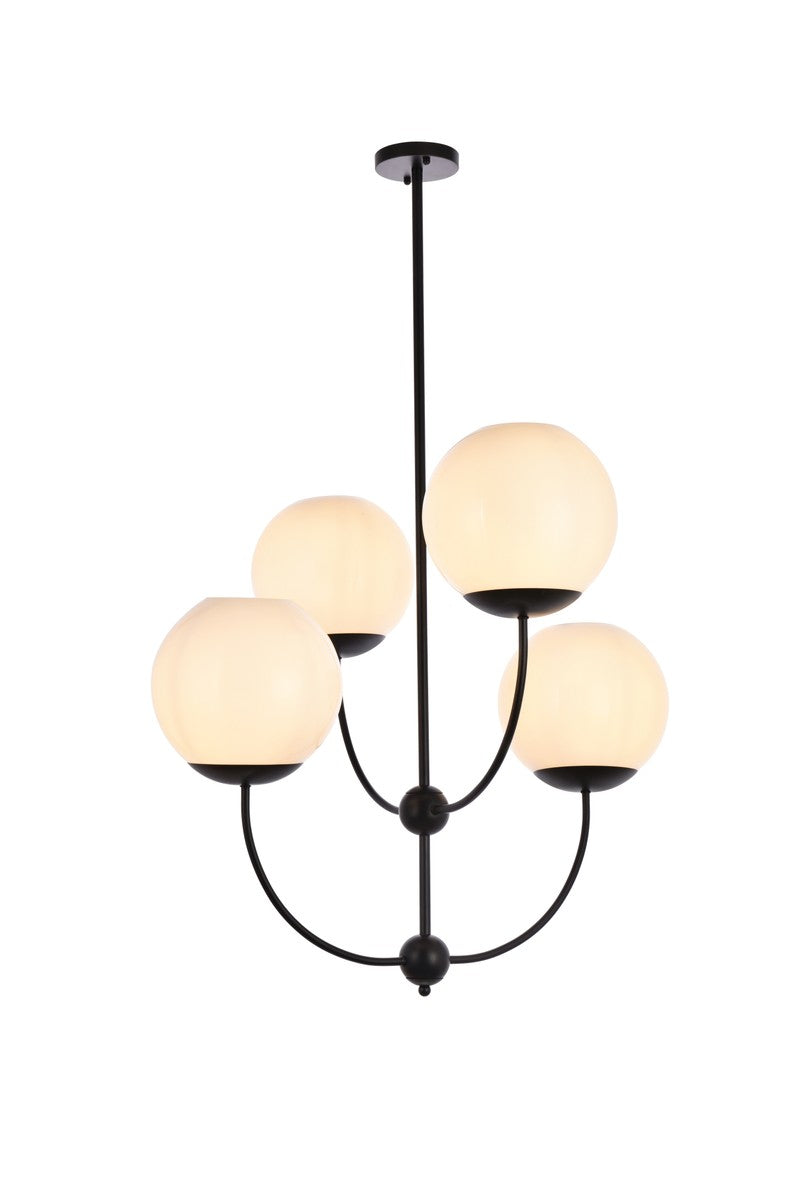 Lennon Four Light Pendant in black - available from The Lighting Shoppe, trusted by Canadian homeowners