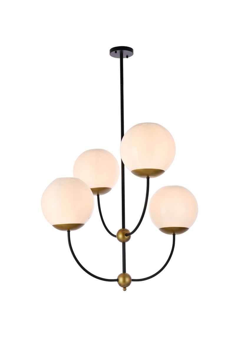 Lennon Four Light Pendant in black - available from The Lighting Shoppe, trusted by Canadian homeowners