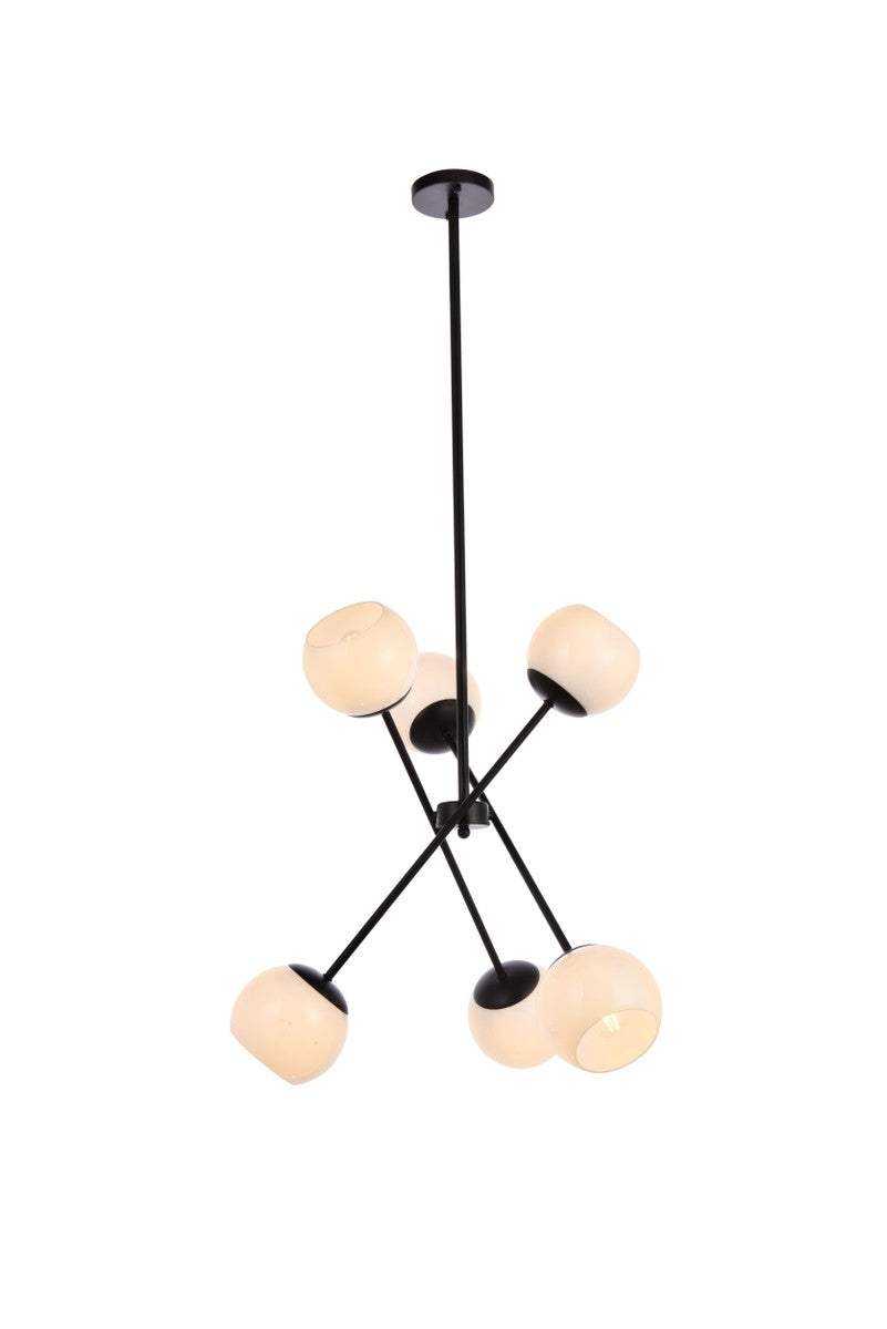 Axl Six Light Pendant in black - available from The Lighting Shoppe, trusted by Canadian homeowners