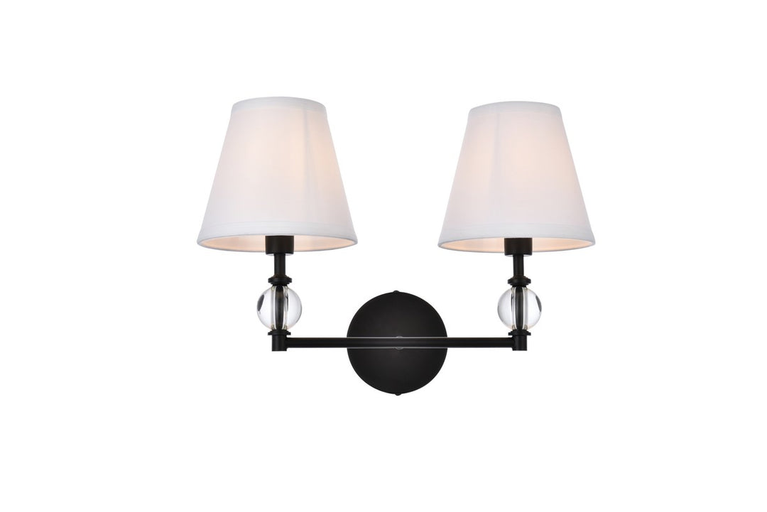 Bethany Two Light Bath in Black - available from The Lighting Shoppe, trusted by Canadian homeowners