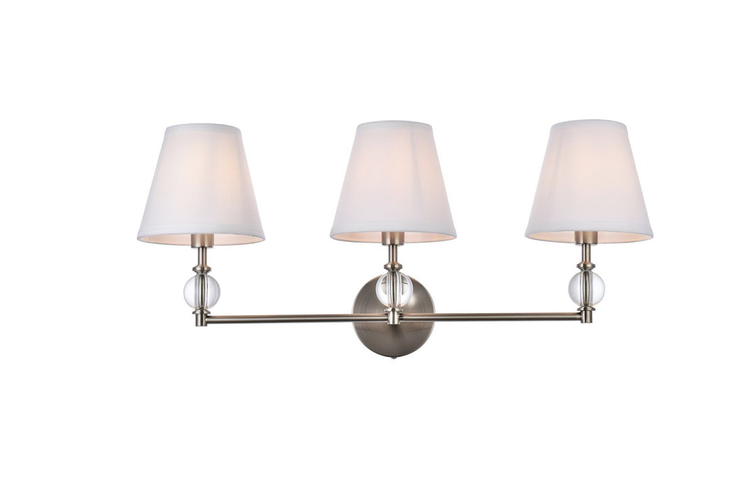 Bethany Three Light Bath in satin nickel - available from The Lighting Shoppe, trusted by Canadian homeowners