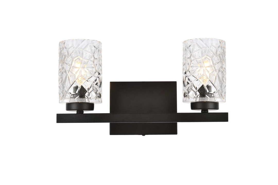 Cassie Two Light Bath in Black - available from The Lighting Shoppe, trusted by Canadian homeowners