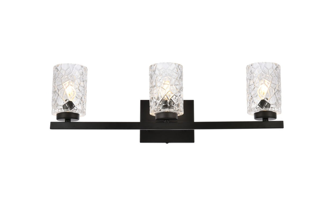 Cassie Three Light Bath in Black - available from The Lighting Shoppe, trusted by Canadian homeowners