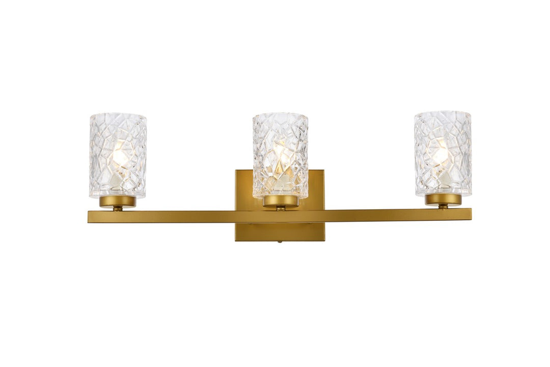 Cassie Three Light Bath in Brass - available from The Lighting Shoppe, trusted by Canadian homeowners