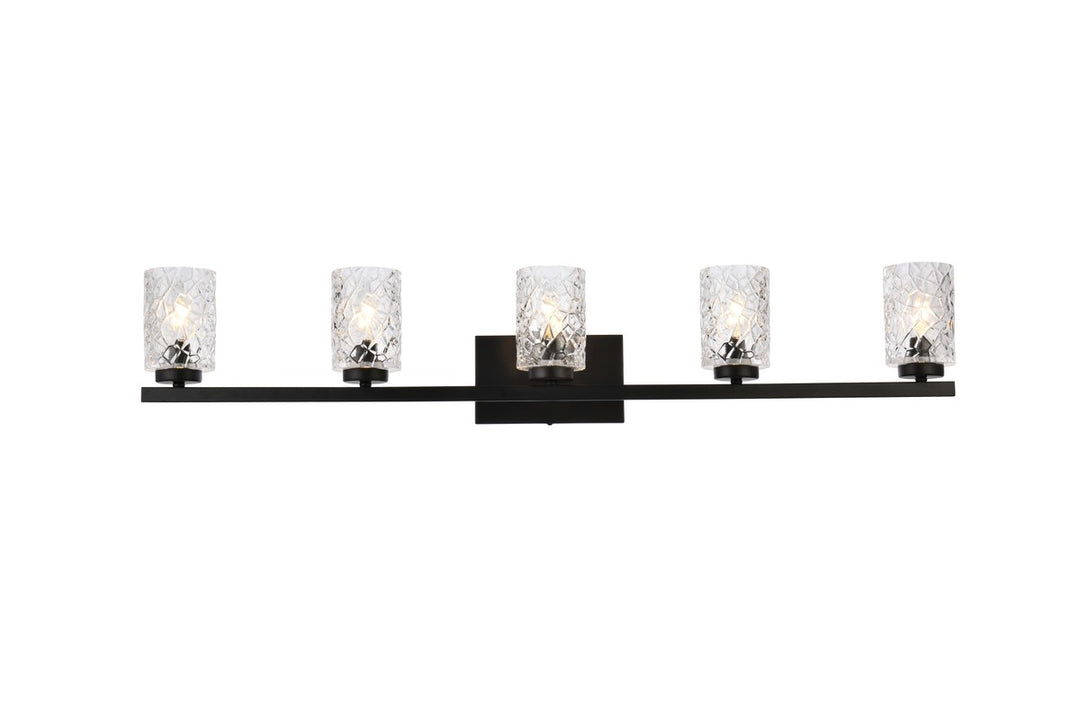 Cassie Five Light Bath in Black - available from The Lighting Shoppe, trusted by Canadian homeowners