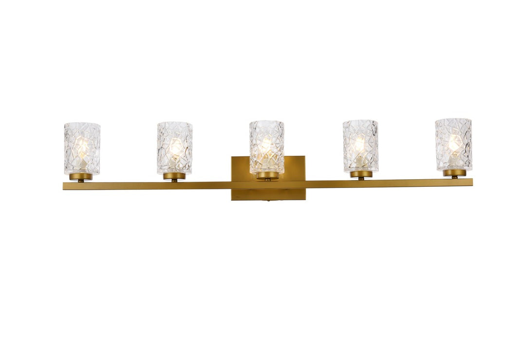 Cassie Five Light Bath in Brass - available from The Lighting Shoppe, trusted by Canadian homeowners