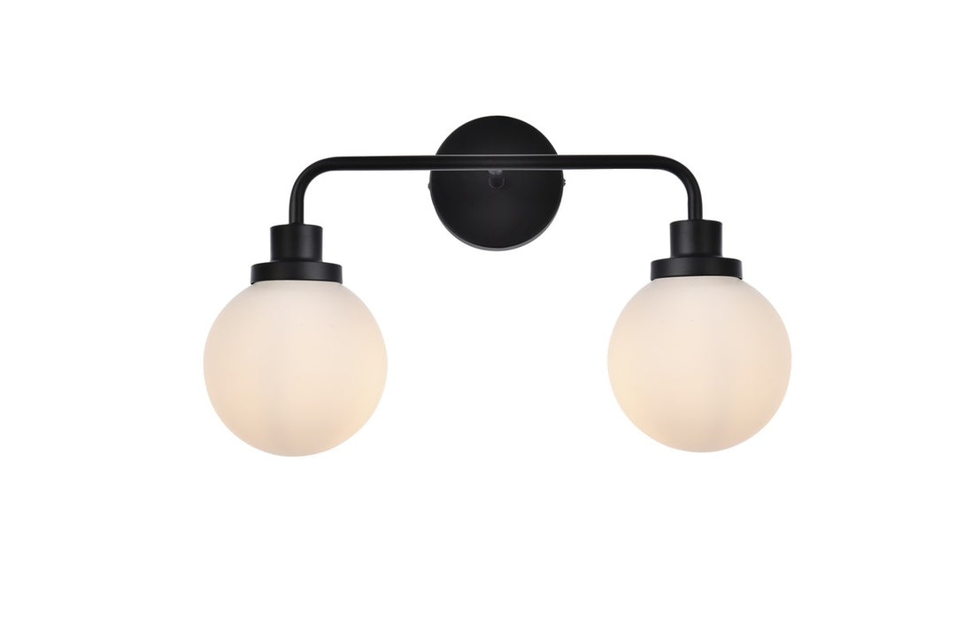 Hanson Two Light Bath in Black - available from The Lighting Shoppe, trusted by Canadian homeowners