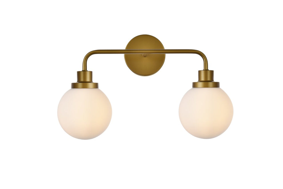 Hanson Two Light Bath in Brass - available from The Lighting Shoppe, trusted by Canadian homeowners