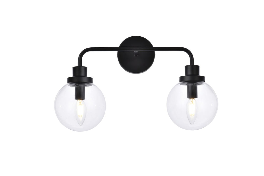 Hanson Two Light Bath in Black - available from The Lighting Shoppe, trusted by Canadian homeowners
