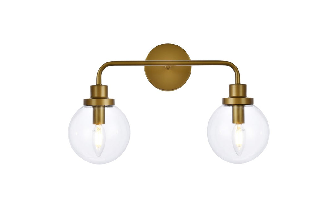 Hanson Two Light Bath in Brass - available from The Lighting Shoppe, trusted by Canadian homeowners