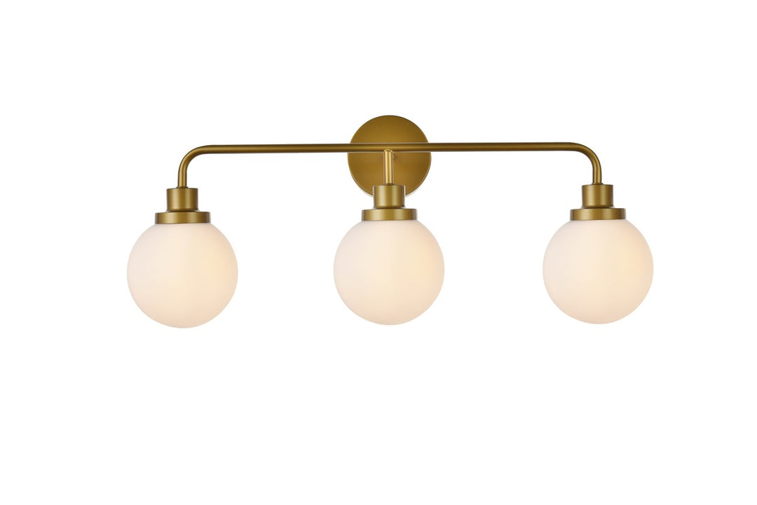 Hanson Three Light Bath in Brass - available from The Lighting Shoppe, trusted by Canadian homeowners
