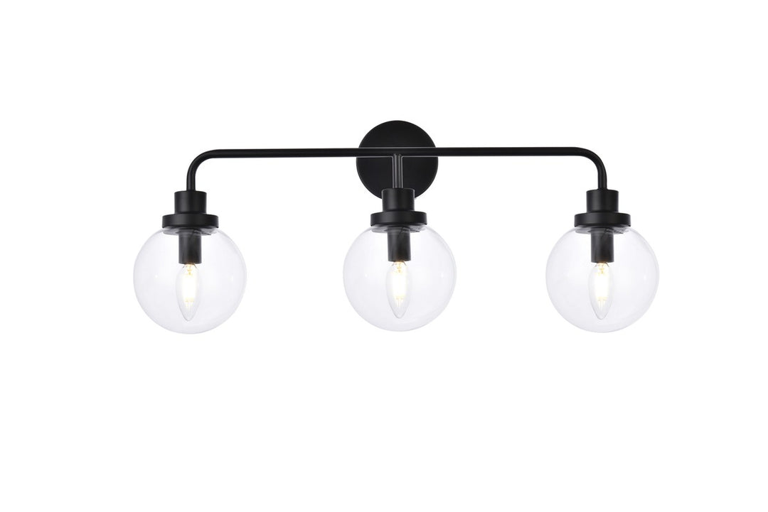 Hanson Three Light Bath in Black - available from The Lighting Shoppe, trusted by Canadian homeowners