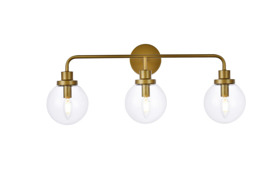 Hanson Three Light Bath in Brass - available from The Lighting Shoppe, trusted by Canadian homeowners