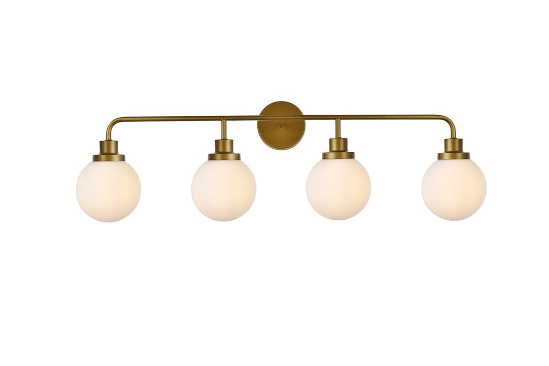 Hanson Four Light Bath in Brass - available from The Lighting Shoppe, trusted by Canadian homeowners