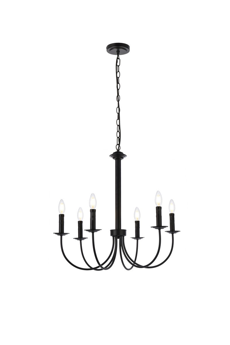 Brielle Six Light Pendant in Black - available from The Lighting Shoppe, trusted by Canadian homeowners