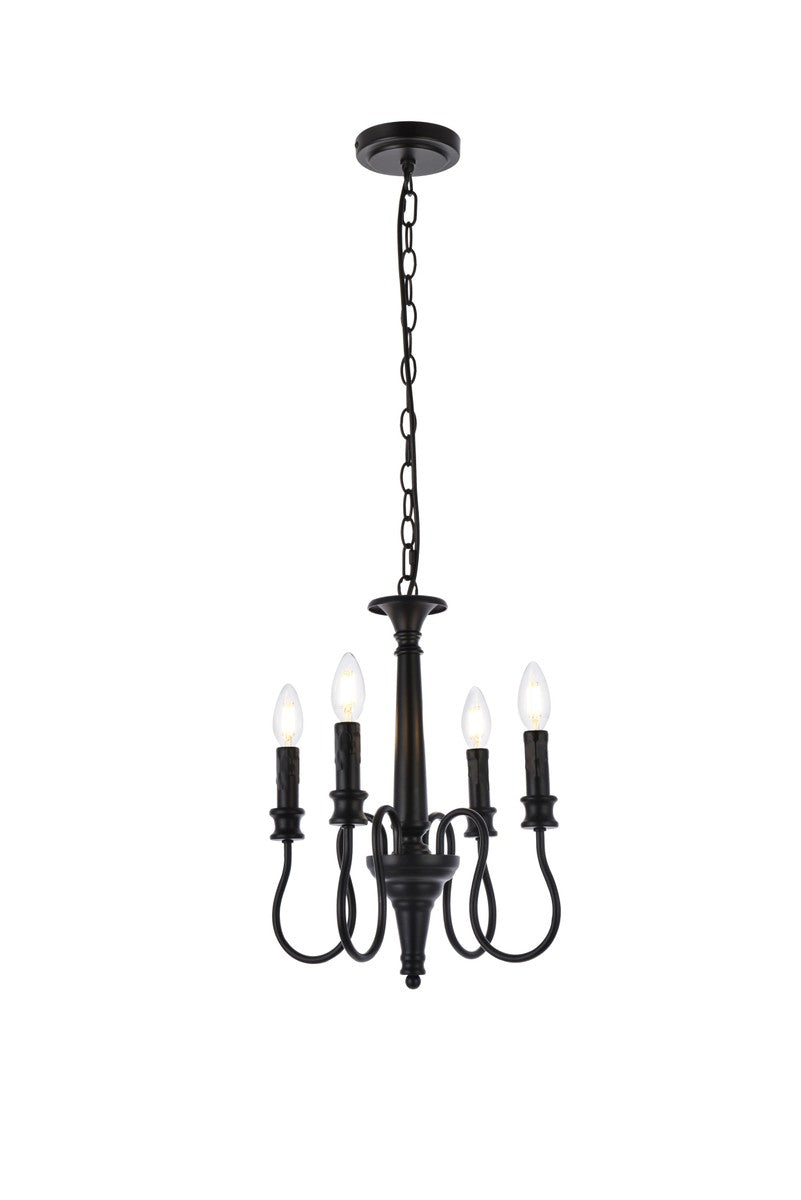 Flynx Four Light Pendant in Black - available from The Lighting Shoppe, trusted by Canadian homeowners