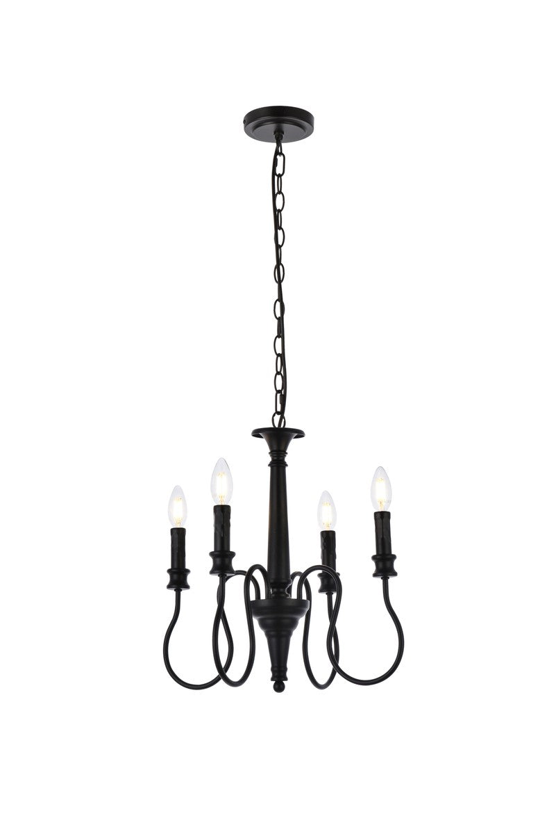 Flynx Four Light Pendant in Black - available from The Lighting Shoppe, trusted by Canadian homeowners