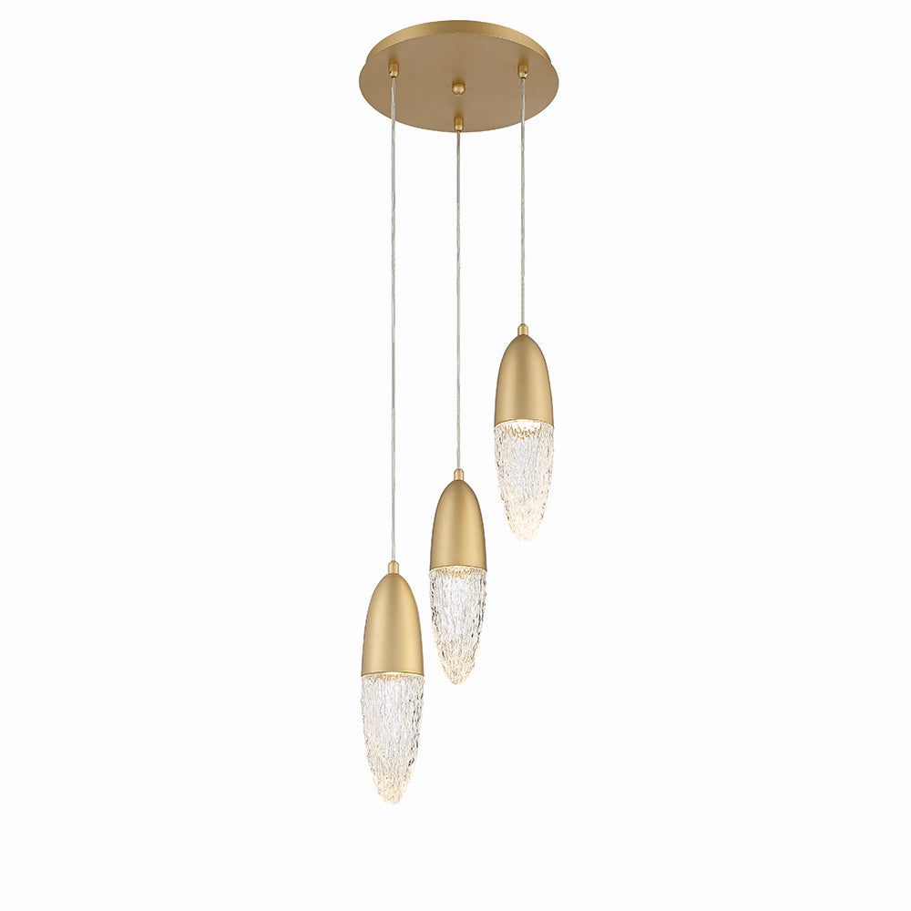 Eurofase Canada - 43858-035 - ECROU-CHD-3LT-12IN-GD-CL - ECROU - Gold