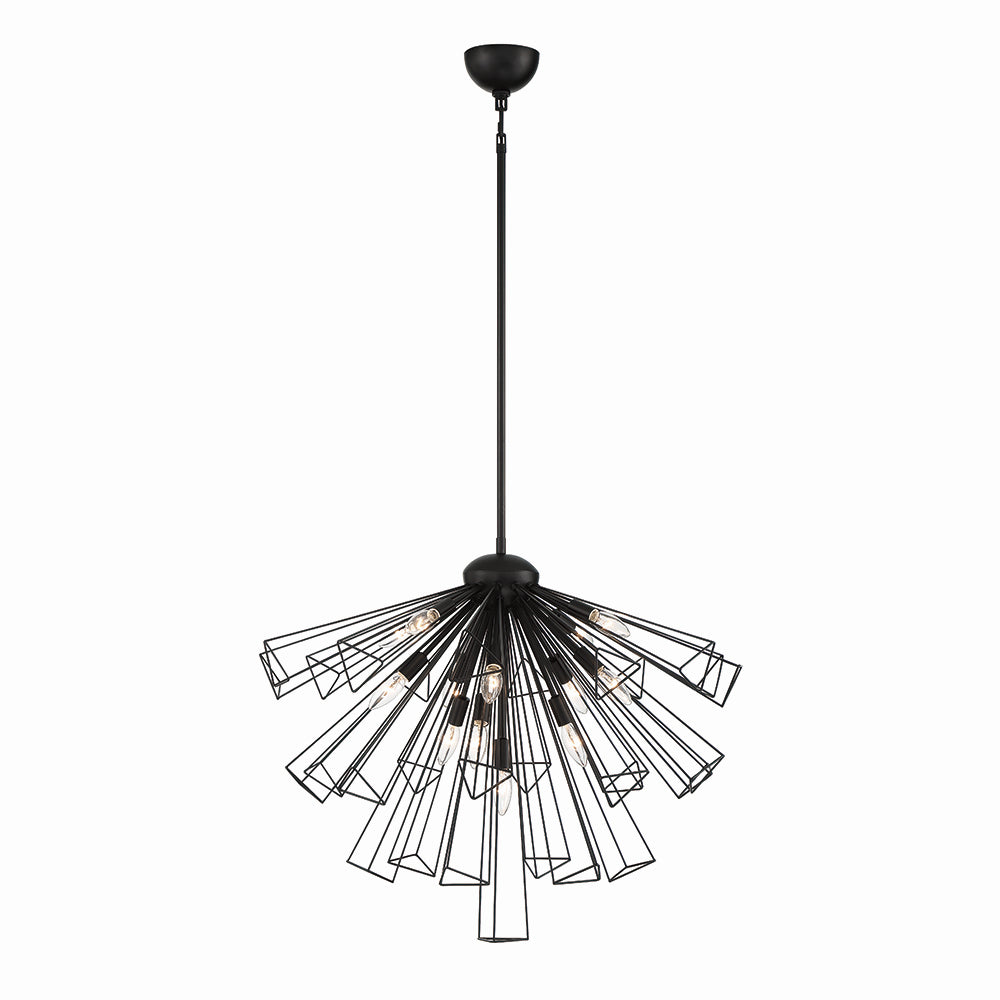 Eurofase Canada - 43863-013 - DENDELIO-CHD-13LT-30IN-BK - DENDELIO - Black