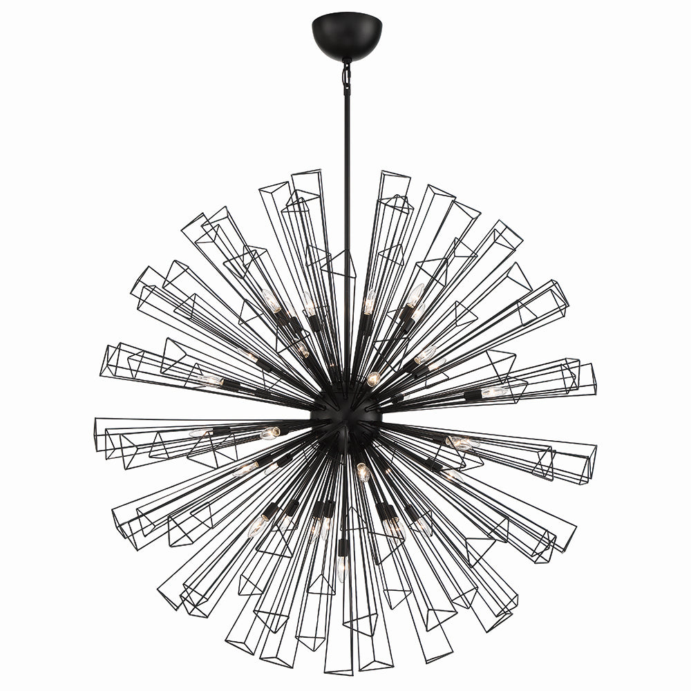 Dendelio 35 Light Chandelier in Black - available from The Lighting Shoppe, trusted by Canadian homeowners
