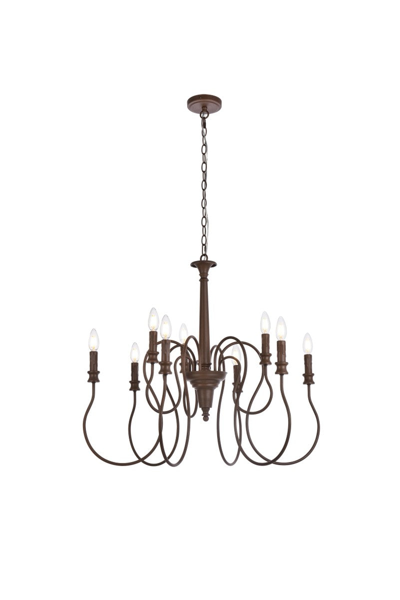 Flynx Nine Light Pendant in Weathered Oak - available from The Lighting Shoppe, trusted by Canadian homeowners