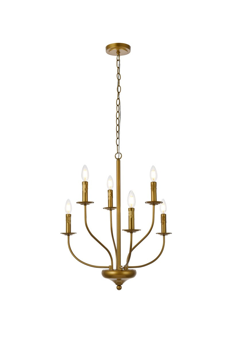 Westley Six Light Pendant in Brass - available from The Lighting Shoppe, trusted by Canadian homeowners