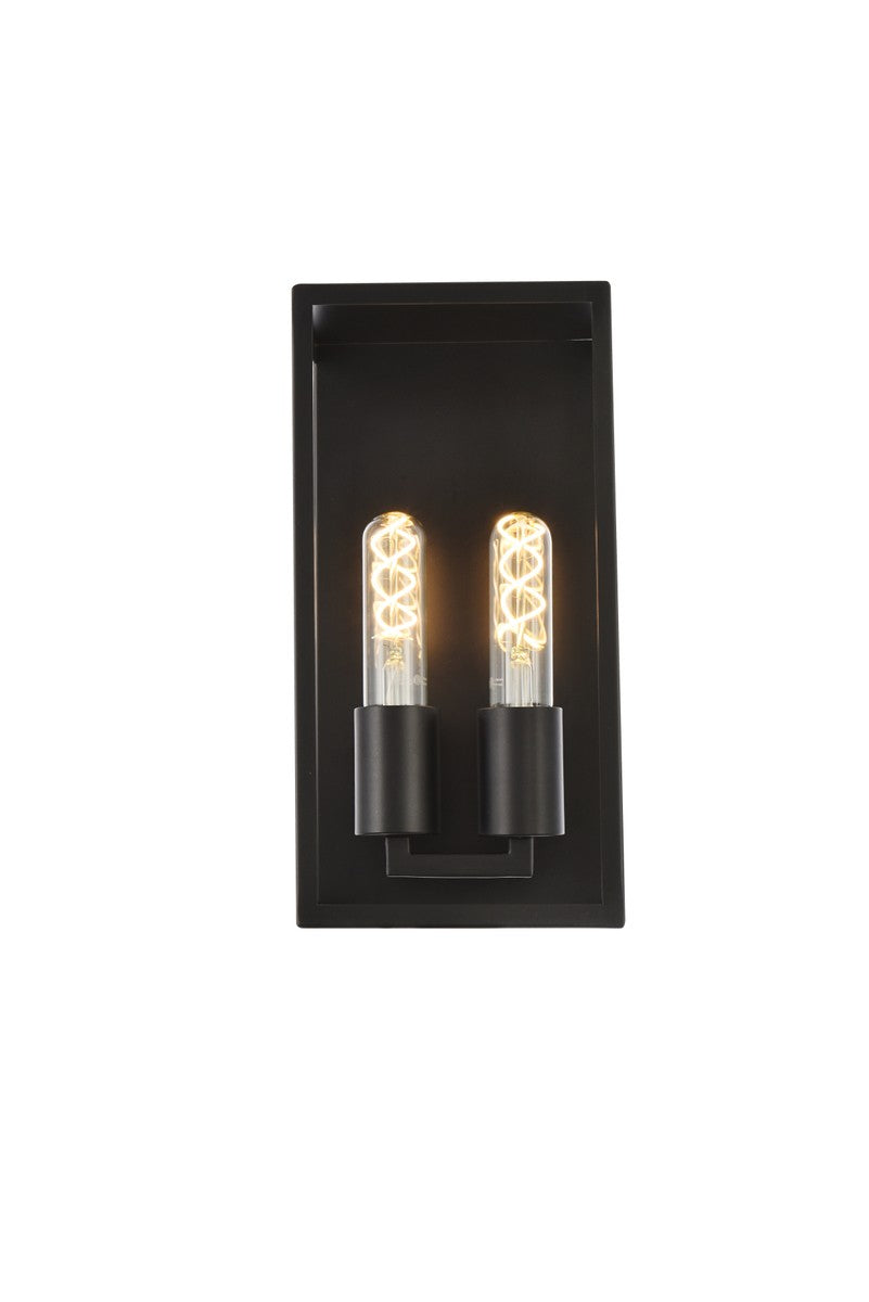 Voir Two Light Wall Sconce in Black - available from The Lighting Shoppe, trusted by Canadian homeowners