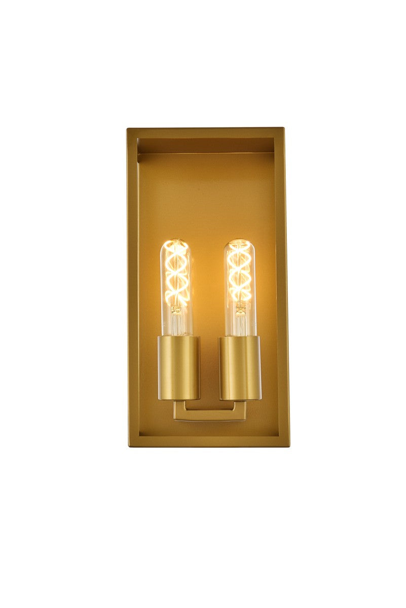 Voir Two Light Wall Sconce in Brass - available from The Lighting Shoppe, trusted by Canadian homeowners