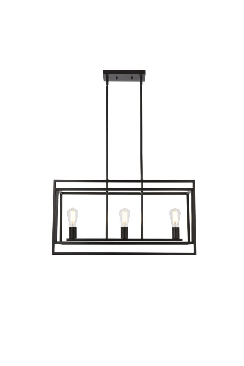 Voir Three Light Pendant in Black - available from The Lighting Shoppe, trusted by Canadian homeowners