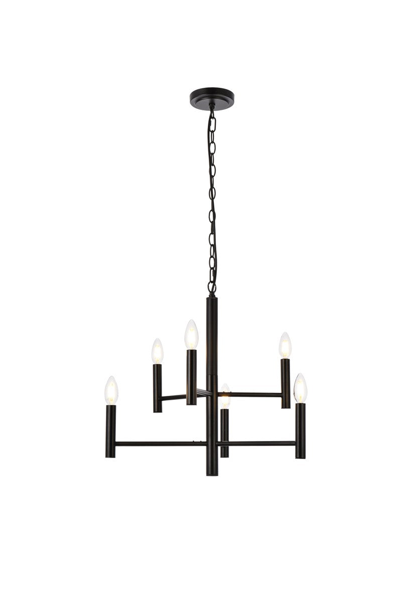 Carmella Six Light Pendant in Black - available from The Lighting Shoppe, trusted by Canadian homeowners
