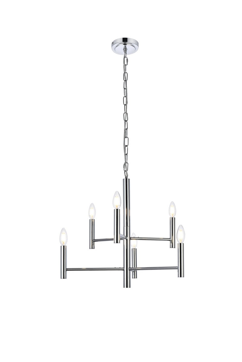 Carmella Six Light Pendant in Chrome - available from The Lighting Shoppe, trusted by Canadian homeowners