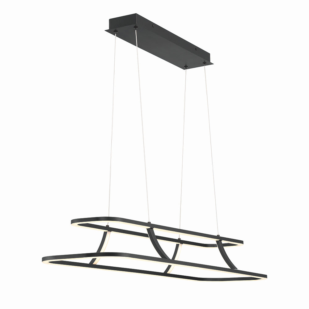 Eurofase Canada - 43877-010 - CADOUX-CHD-44IN-BK-CL - CADOUX - Black