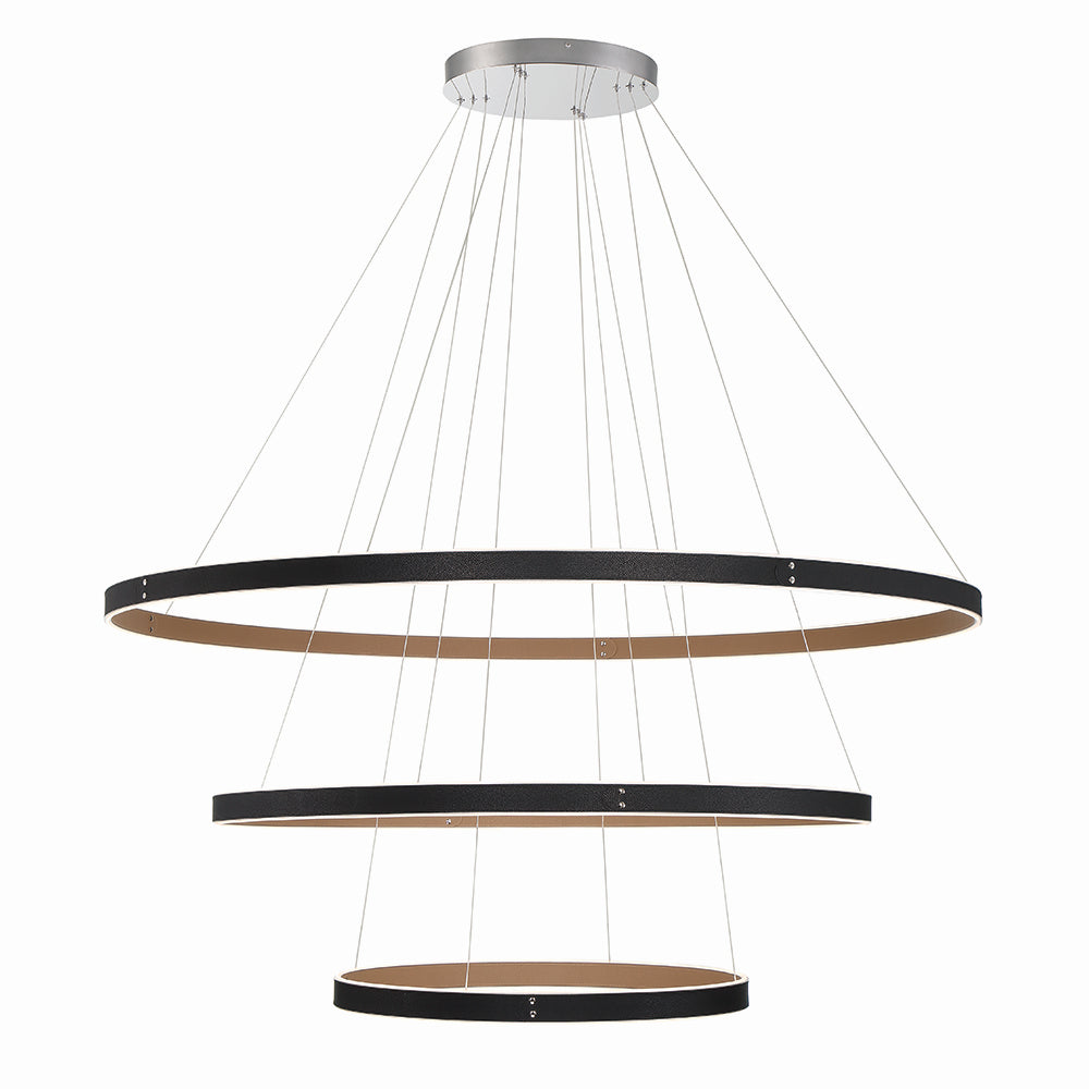 Eurofase Canada - 43900-015 - VERDURA-CHD-3LT-60IN-BK-WH - VERDURA - Black