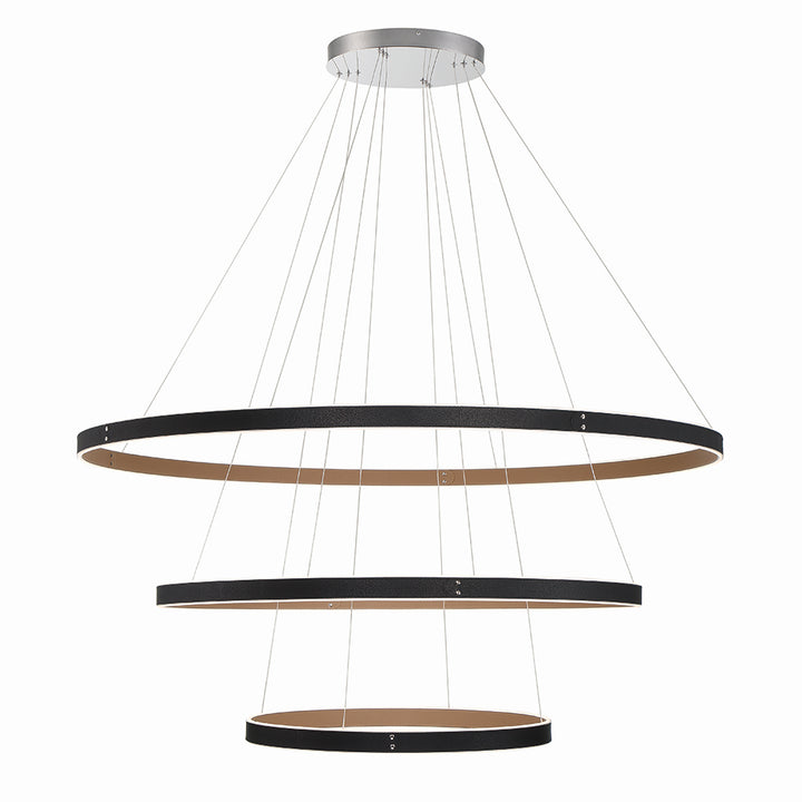 Eurofase Canada - 43900-015 - VERDURA-CHD-3LT-60IN-BK-WH - VERDURA - Black