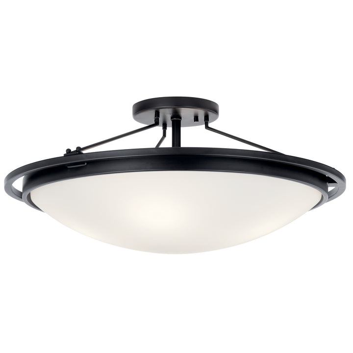 Kichler Canada - 42025BK - Four Light Semi Flush Mount - Black