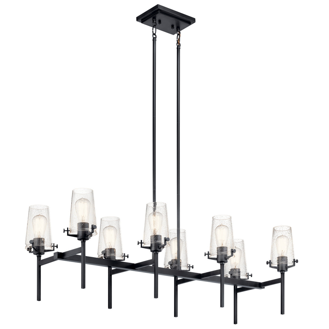 Kichler Canada - 43696BK - Eight Light Linear Chandelier - Alton - Black