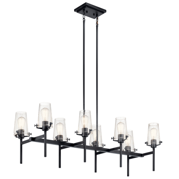 Kichler Canada - 43696BK - Eight Light Linear Chandelier - Alton - Black