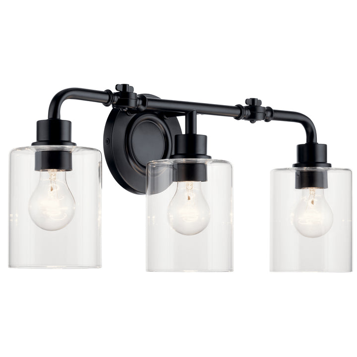 Kichler Canada - 45666BK - Three Light Bath - Gunnison - Black