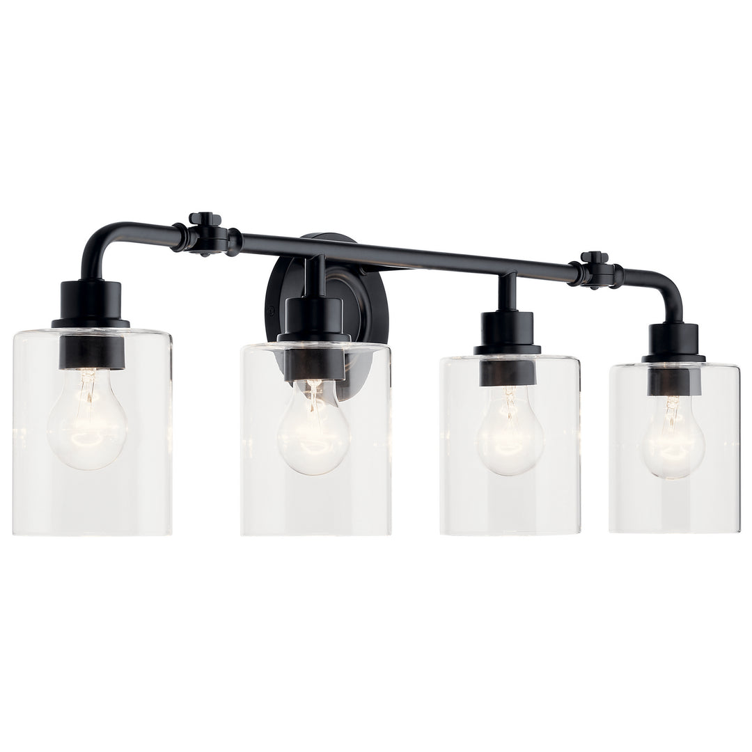 Kichler Canada - 45667BK - Four Light Bath - Gunnison - Black