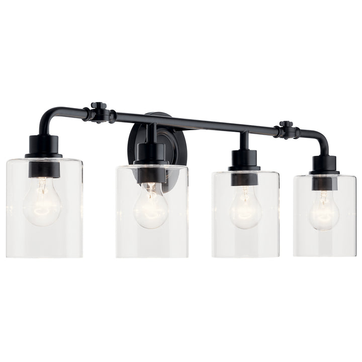 Kichler Canada - 45667BK - Four Light Bath - Gunnison - Black