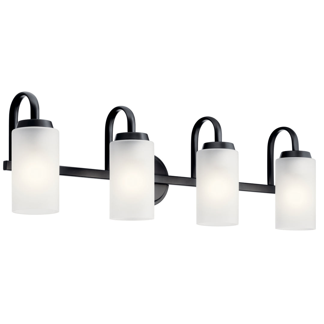 Kichler Canada - 55088BK - Four Light Bath - Kennewick - Black
