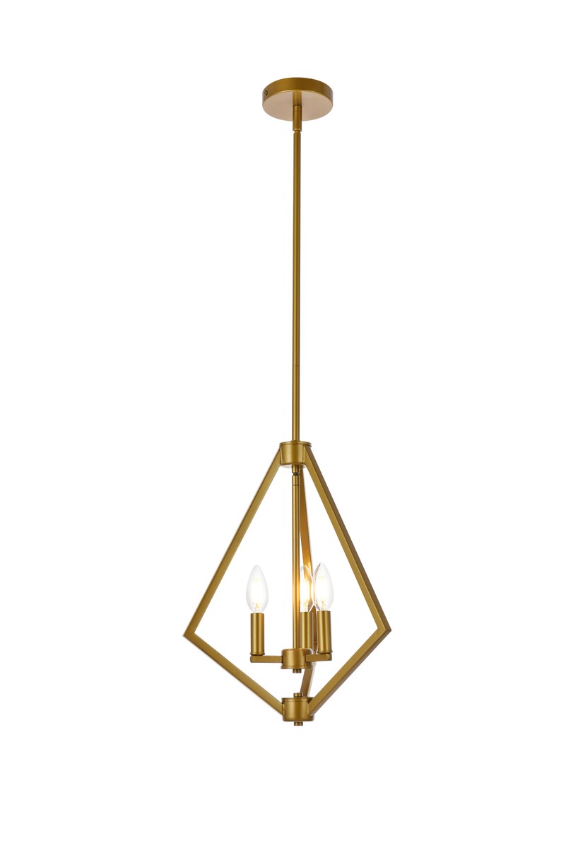 Irina Three Light Pendant in Brass - available from The Lighting Shoppe, trusted by Canadian homeowners